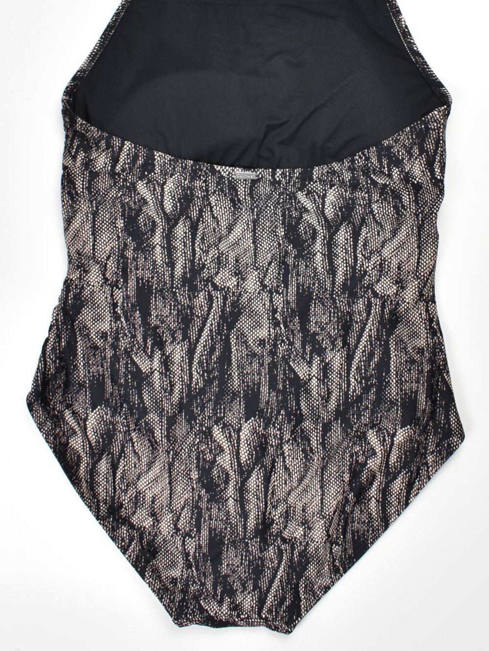 Calvin Klein Women's Snakeskin High Neck Halter Swimsuit - 16 - Picture 6 of 7
